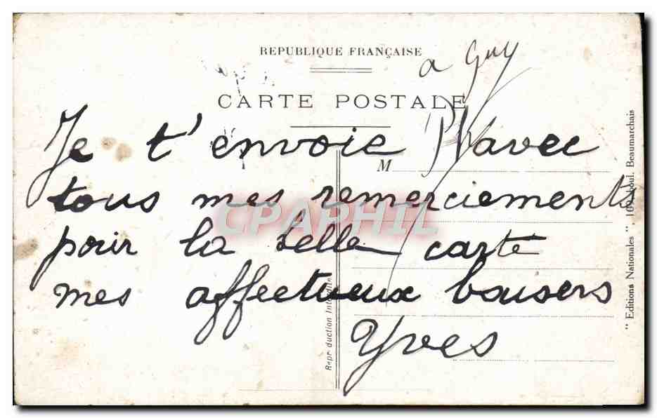 CPA Fantaisie Hommage Joffre Militaria  — Rückseite