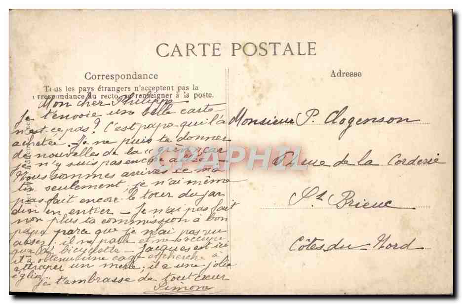 Coiffes d'hier - Argentan - Patrie de Charlotte Corday — Rückseite
