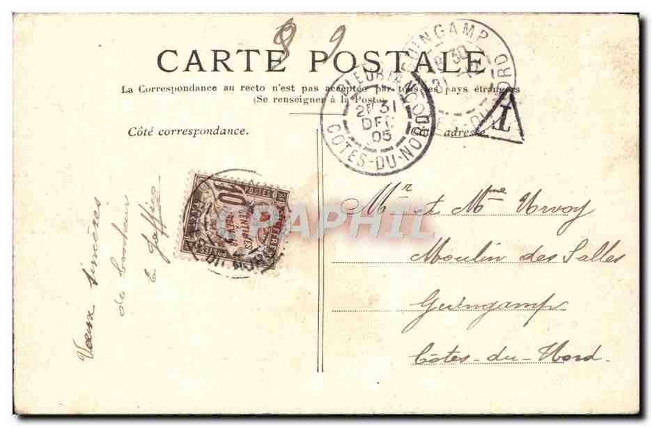 CPA Fantaisie Enfant Gui — Rückseite