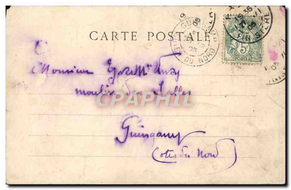 CPA Fantaisie Vieil Homme  — Verso