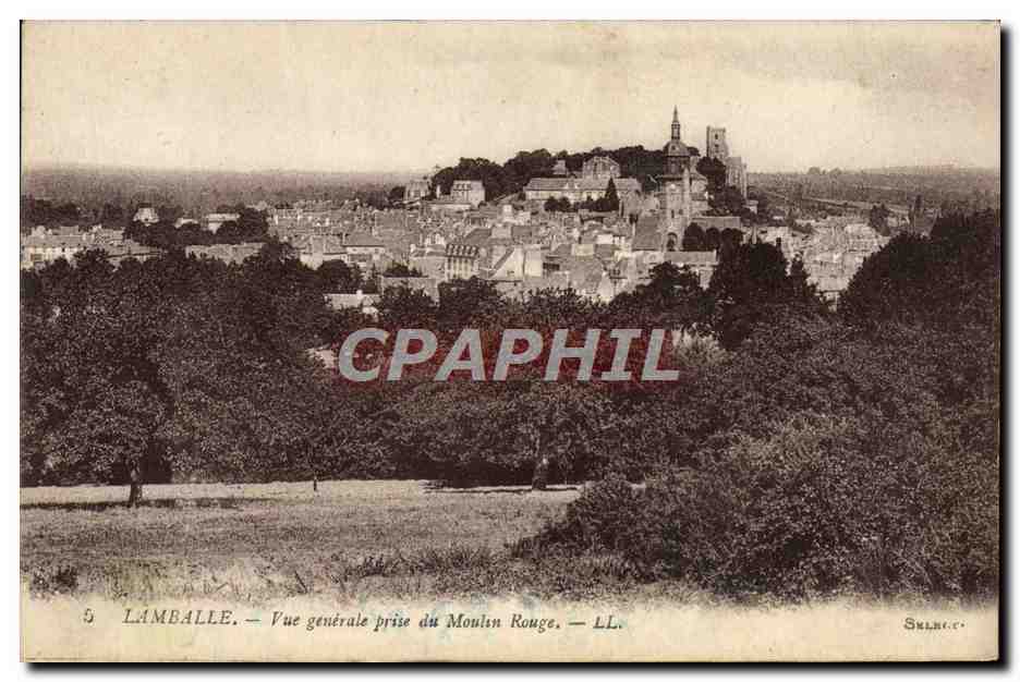 LAMBALLE — Vue générale prise du Moulin Rouge — LL
