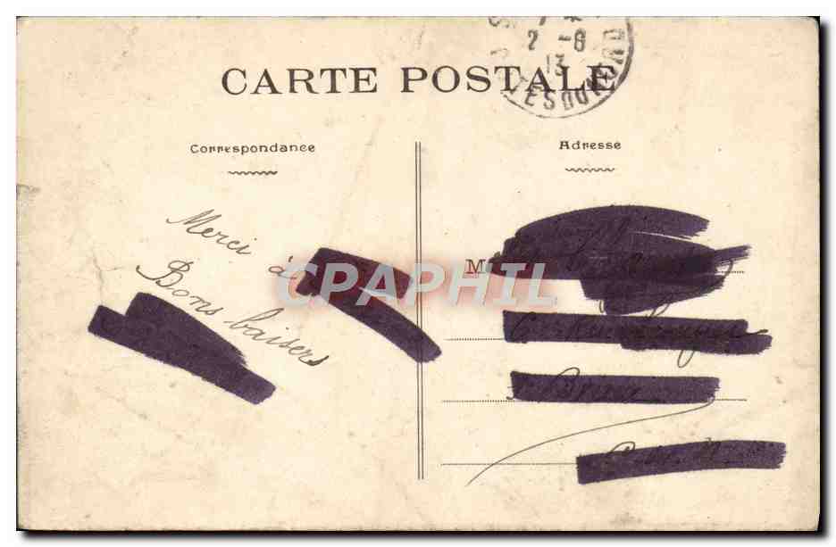 CPA Lamballe Le pont Calmet et l'eglise — Rückseite