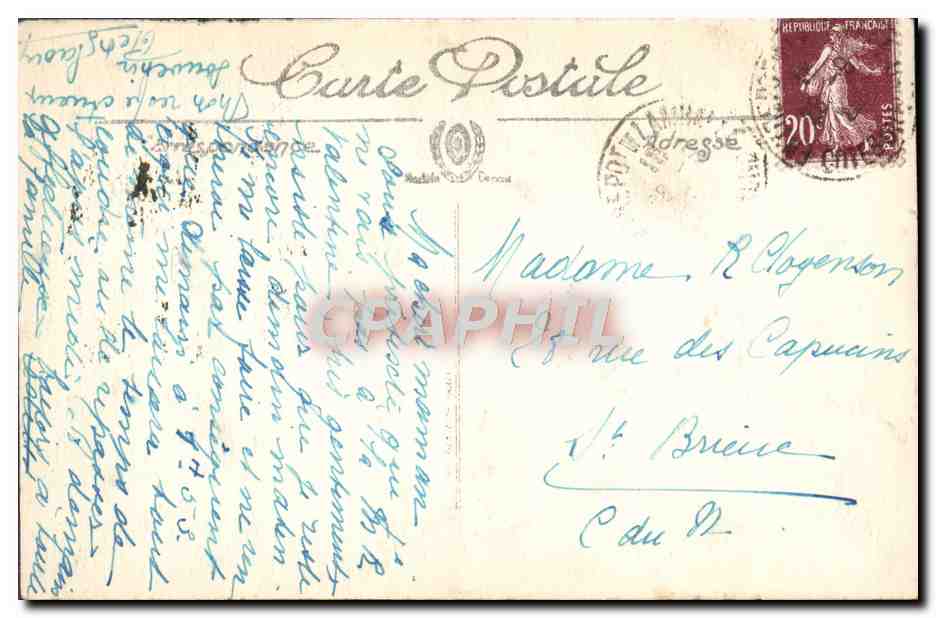 CPA Lamballe Eglise Notre Dame Le jube — Rückseite