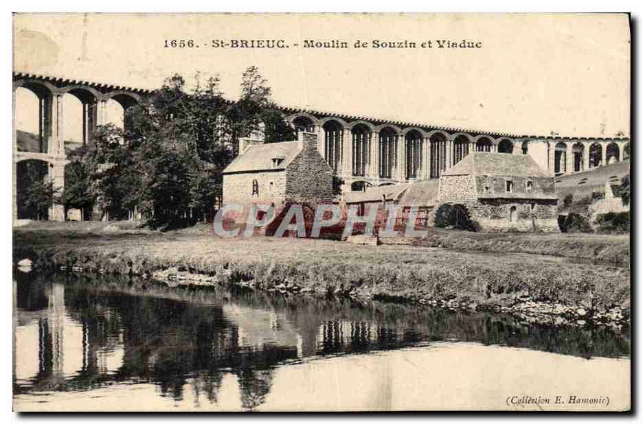 CPA Saint Brieuc Moulin de Souzin et Viaduc