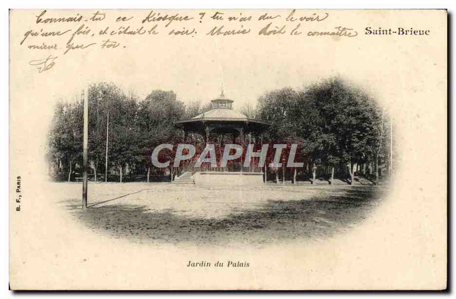 Jardin du Palais — Saint-Brieuc — B. F., Paris