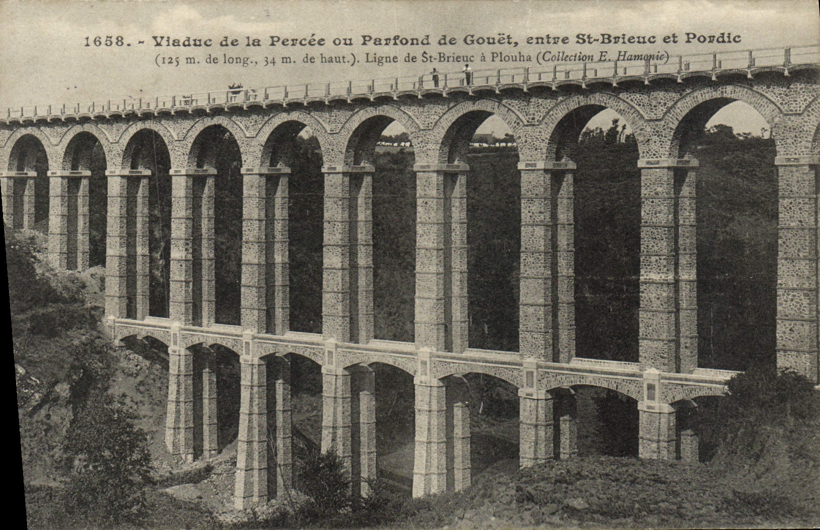 Viaduct of La Percée or Parfond de Gouët — between St-Brieuc and Pordic — Collection E. Hamonic