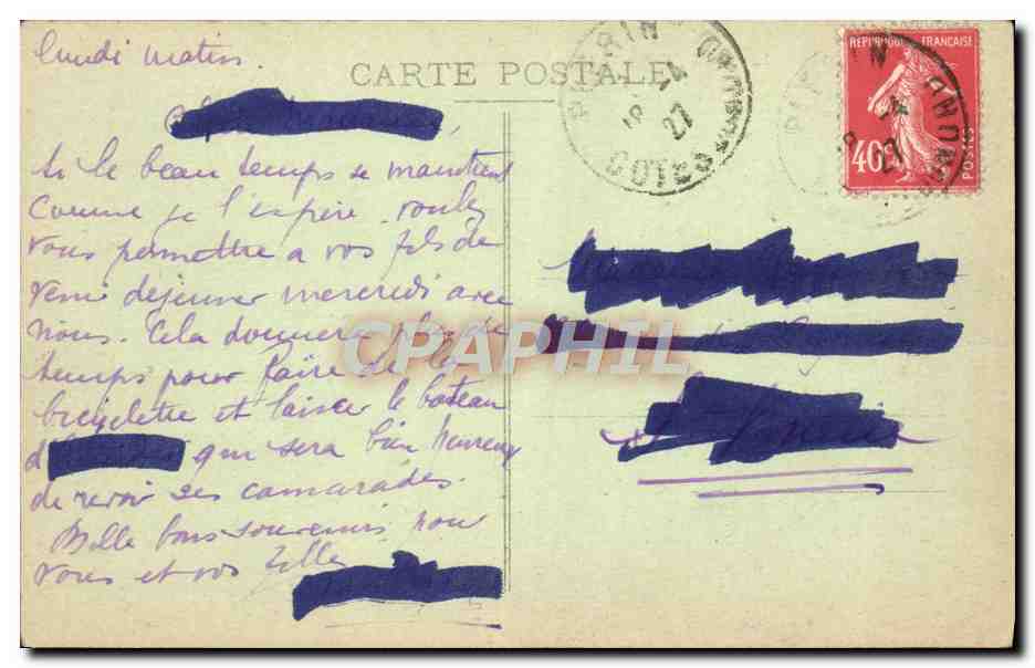 CPA Saint Brieuc Entree du Port du Legue Bateau — Rückseite