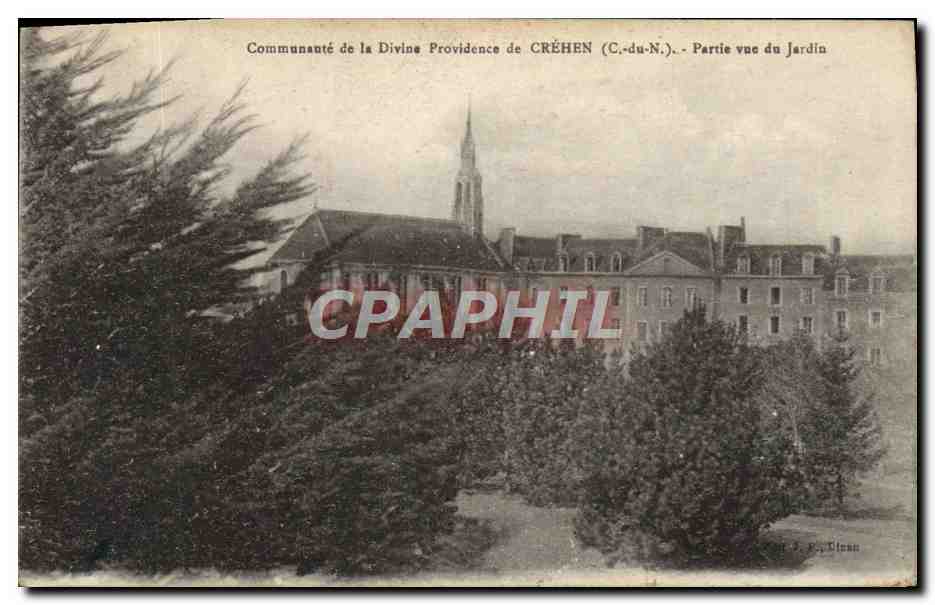 Communauté de la Divine Providence de CRÉHEN (C.-du-N.) — Partie vue du Jardin — J. P. Cless