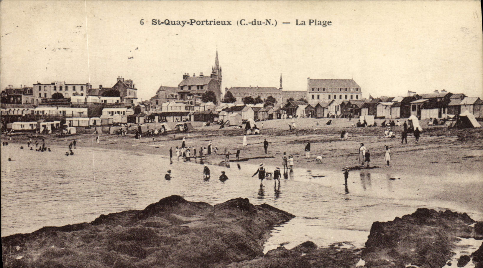 St-Quay-Portrieux (C.-du-N.) — Die Strandpromenade — unbekannter Verlag, Nr. 6
