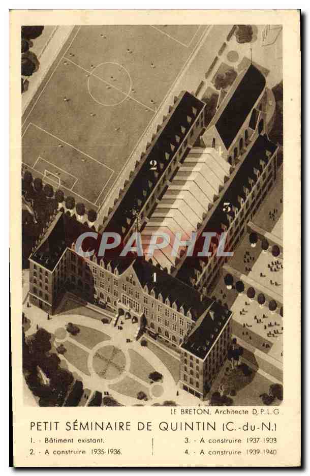 Petit Séminaire de Quintin (C.-du-N.) — projet architectural — Le Breton, Architecte D.P.L.G.