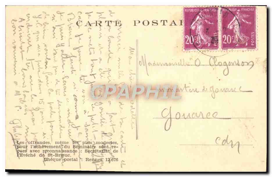 Petit Séminaire de Quintin (C.-du-N.) — projet architectural — Le Breton, Architecte D.P.L.G. — Reverso