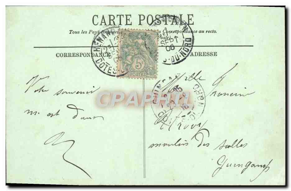 Cap Fréhel — La Fauconnière — J. Rouxel, Dinan — Rückseite