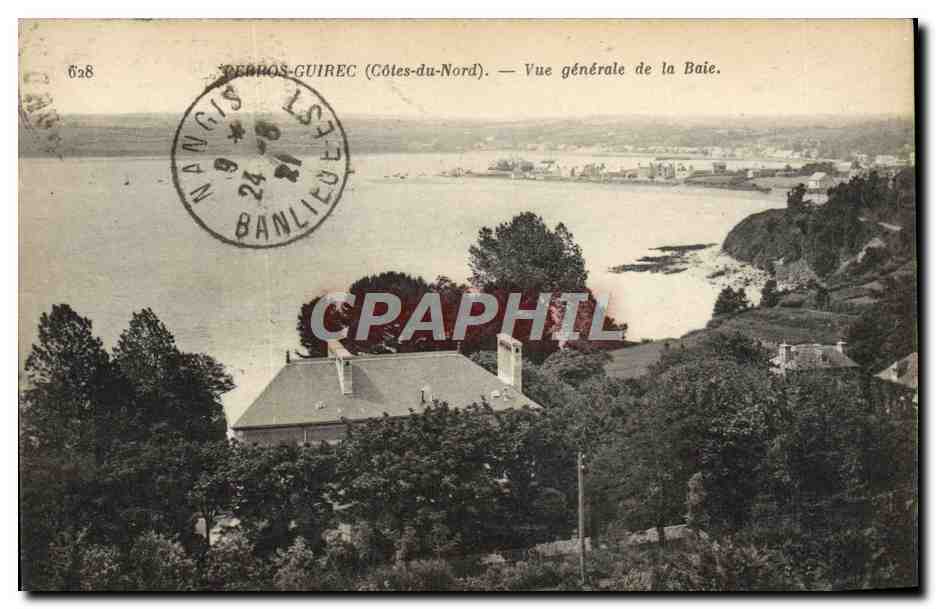Berros-Guirec (Côtes-du-Nord) — Vue générale de la Baie — Imp. Phot. Neurden et Cie, Paris, n° 628