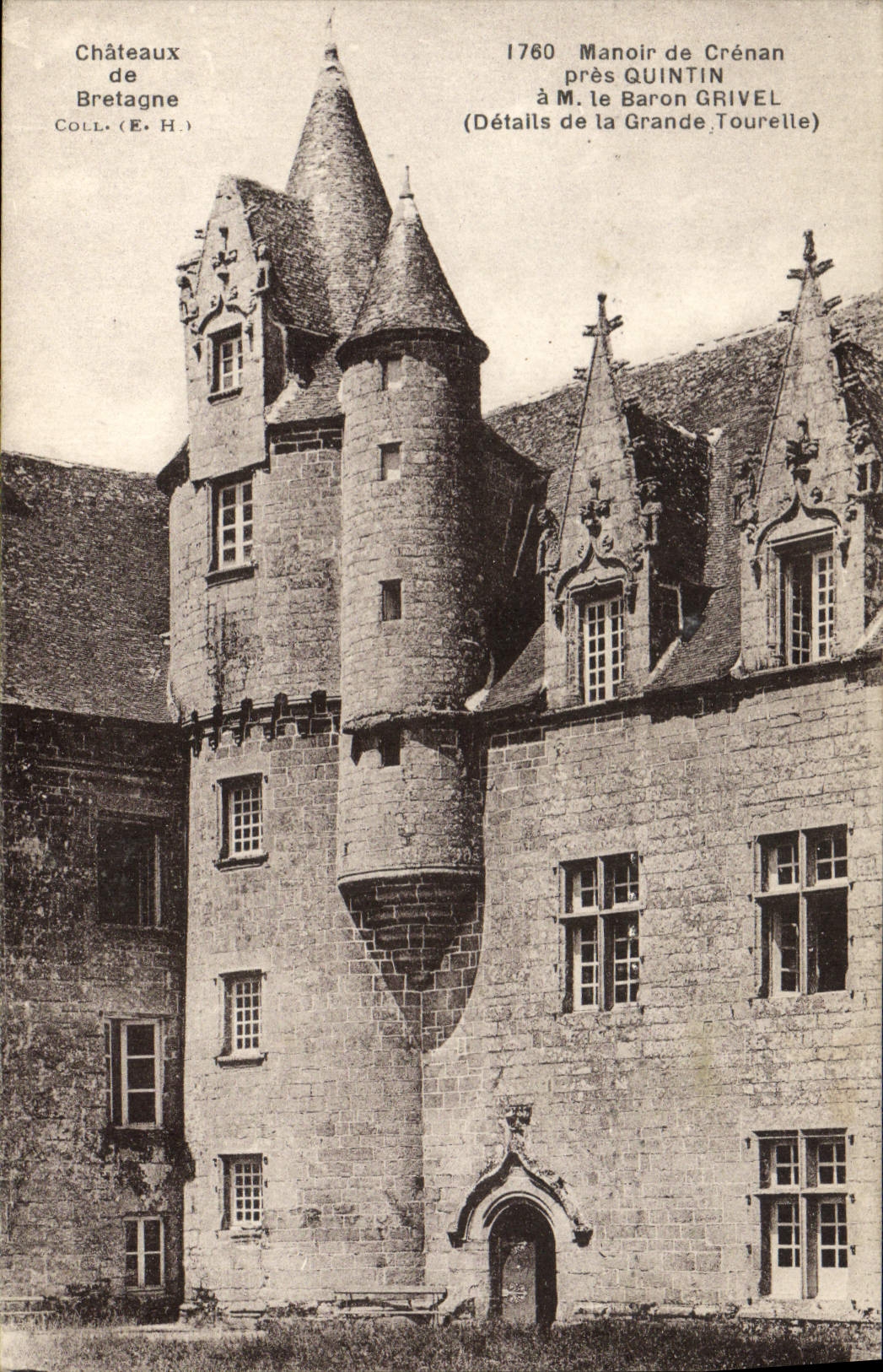 Manoir de Crénan in der Nähe von Quintin — Details der Grande Tounelle — Coll. (E. H.)
