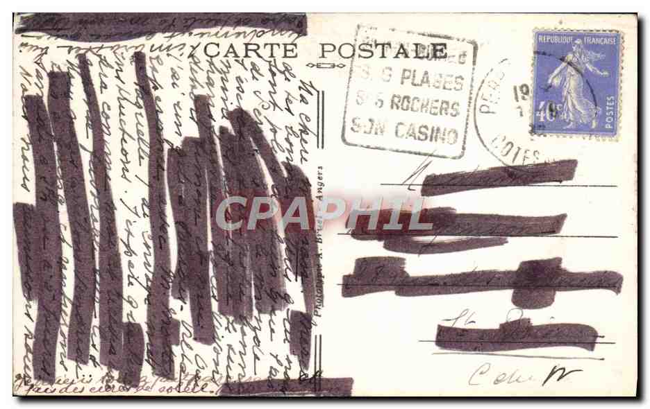 Perros-Guirec (C.-du-N.) — La Clarté, Portail sud — A.B. n°140 — Reverso