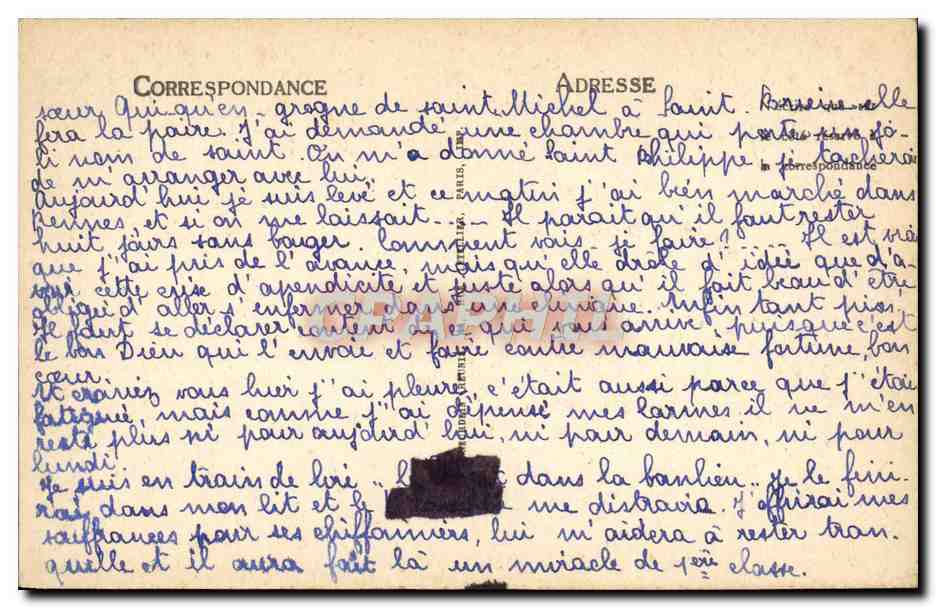 CPA Pont Croix L'Eglise Notre Dame de Roscudon Le porche meridional — Rückseite