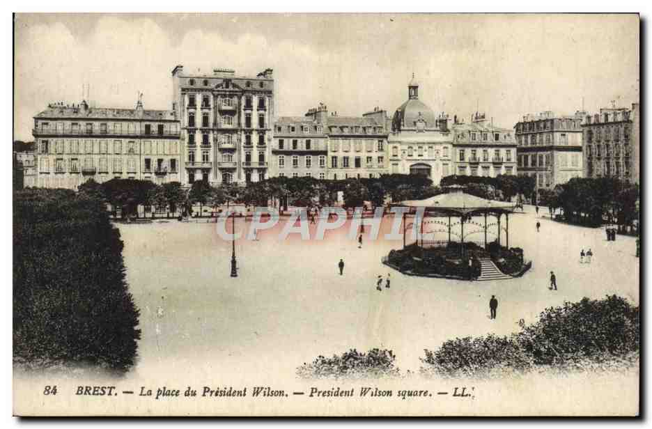CPA Brest La Place du President Wilson 
