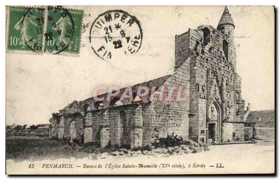 CPA Penmarch Rumes de L'Eglise Sainte Thumette a Kerity