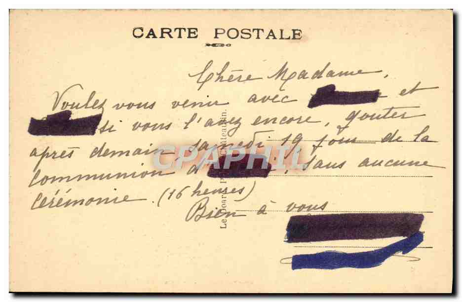 CPA Camaret Sur Mer Pointe de Penhir le grand et le petit Dahouet  — Rückseite