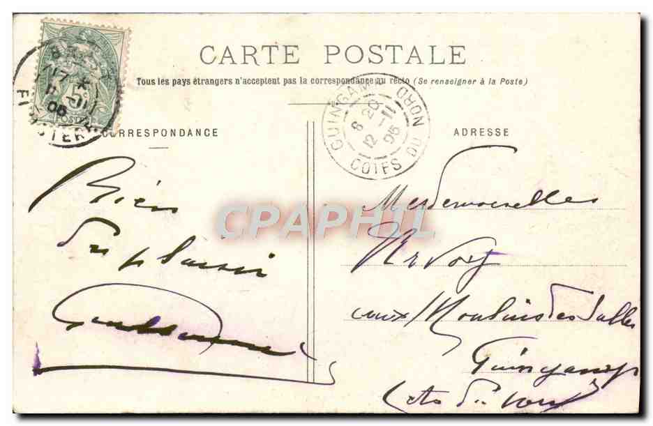 CPA Berst Caserne du Depot Le Suffren Bateau  — Rückseite