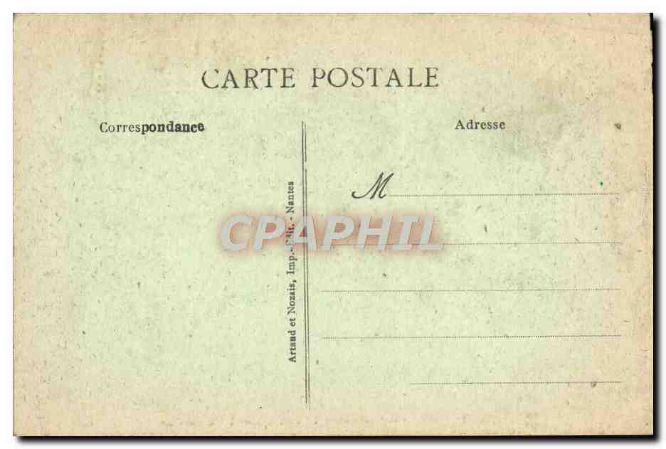 CPA Brest La Jeanne d'Arc sous le pont du transbordeur Bateaux — Rückseite