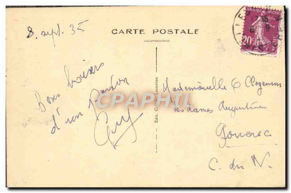 CPA Le Folgoet Le Grand Jube — Rückseite