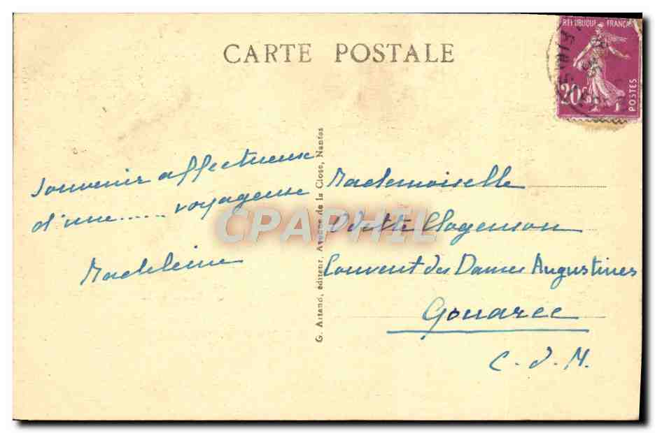 CPA Landerneau Le Calvaire et l'ossuaire de St Thomas — Rückseite