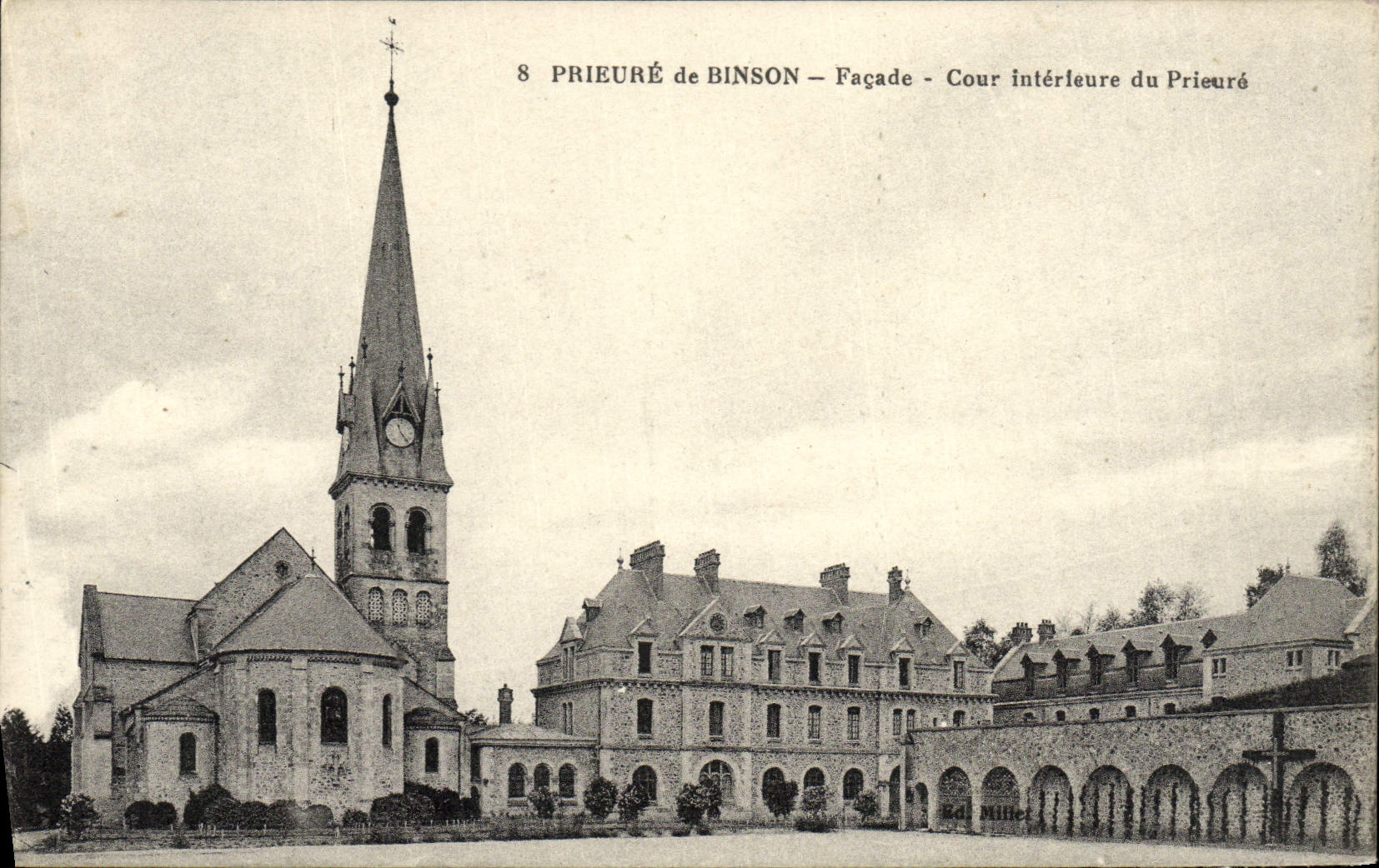 CPA Prieure de Binson Facade Cour interieure du prieure
