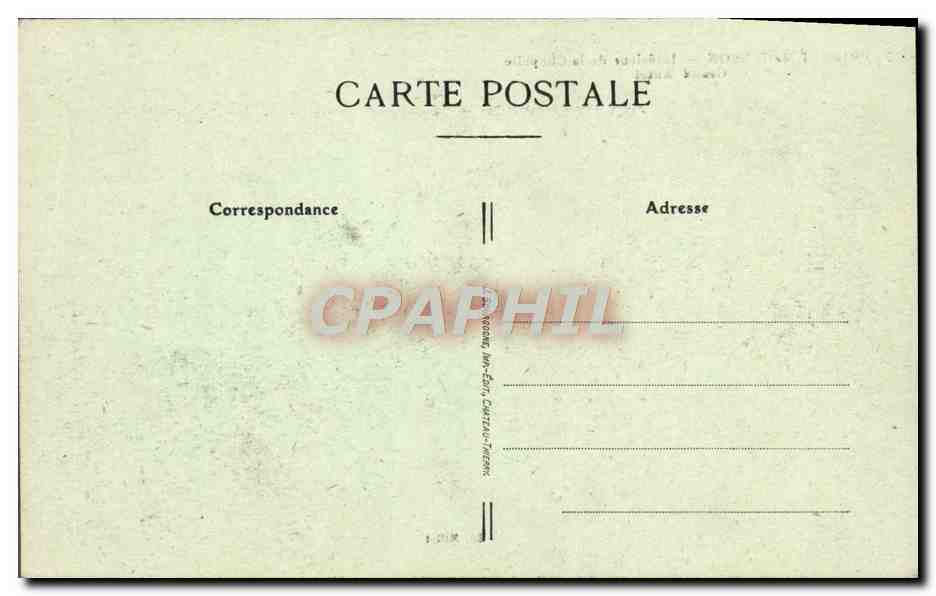 CPA Prieure de Binson Interieur de la chapelle Grand autel — Rückseite
