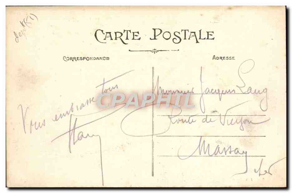 Chalons-sur-Marne — La Marne et le Barrage — Edit. J.B. — Verso