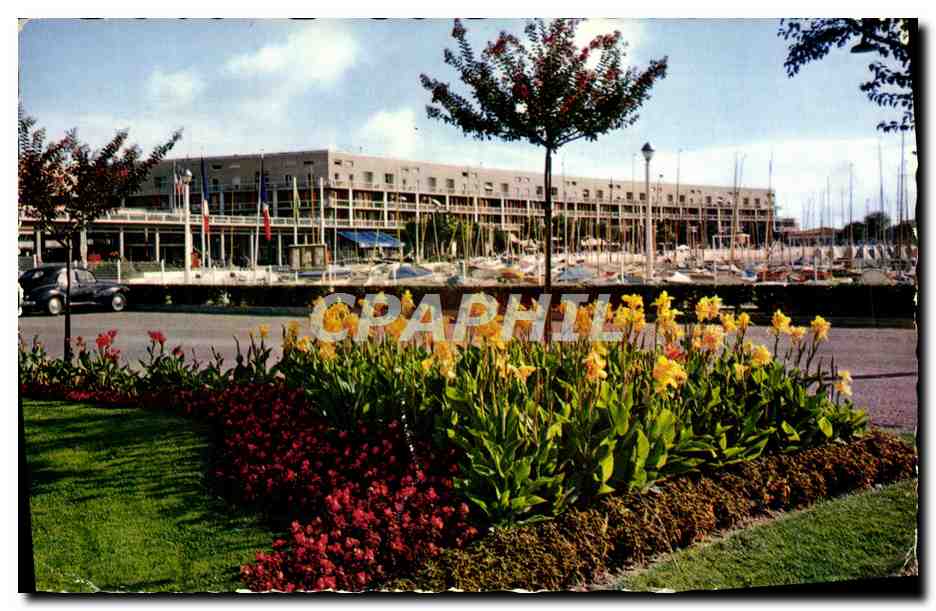 CPM Royan Partie Sud du front de mer vue des jardins du casino