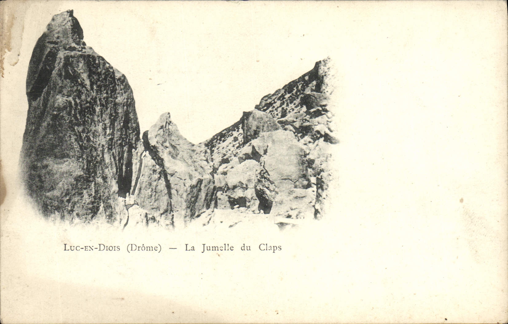 CPA Luc En Diois La Jumelle du Claps