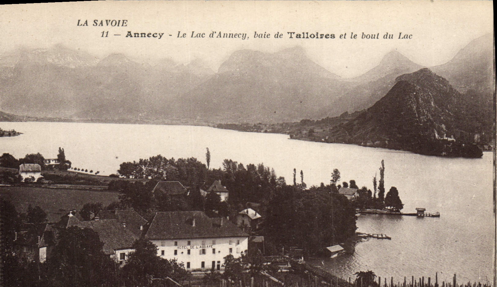 Annecy — Lac d'Annecy, baie de Talloires et le bout du lac — Éditeur : La Savoie, n°11