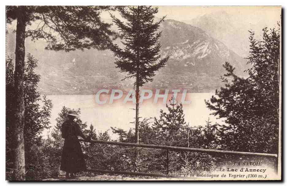 CPA Annecy le Lac d'Annecy et la montagne de Veyrier