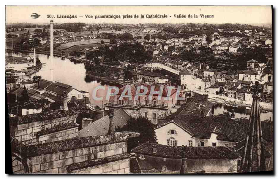 CPA Limoges Vue Panoramique Prise de la Cathedrale