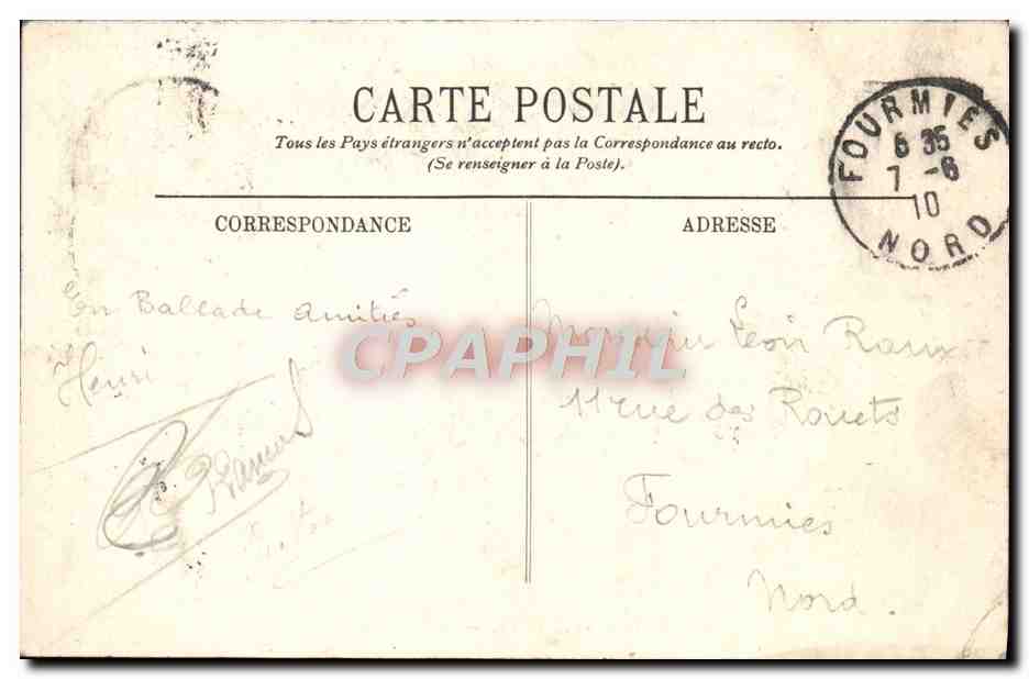 CPA Chateau Thierry Sur Le Vieux Chateau — Rückseite
