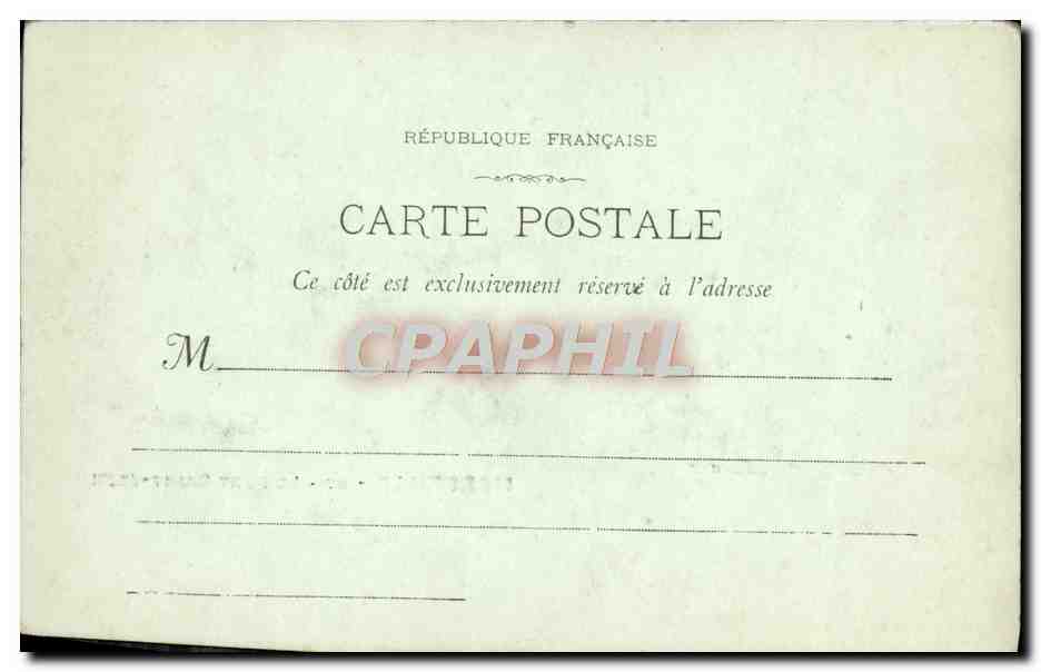 CPA Marseilles Le Fort Saint Jean — Verso