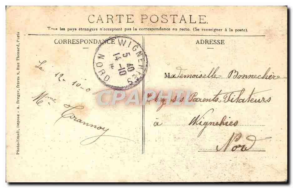 CPA Arras La Cathedrale Entree Principale Enfants — Rückseite