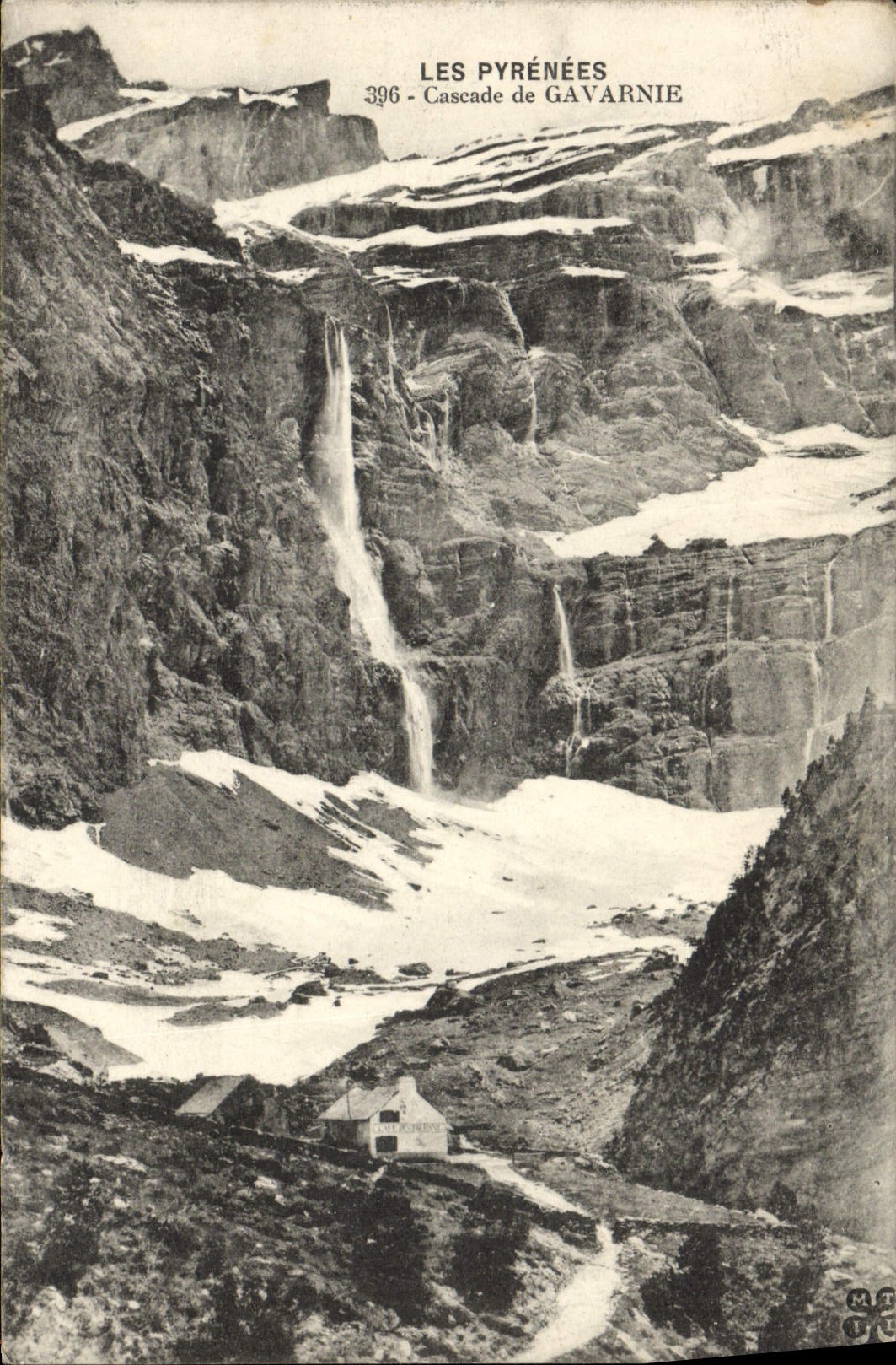 Cascade de Gavarnie — Les Pyrénées — Éditeur M.A. n°396