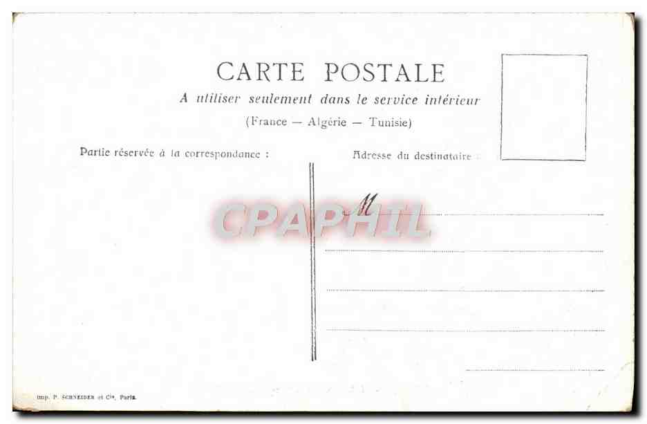 CPA Paris La Porte St Martin — Verso