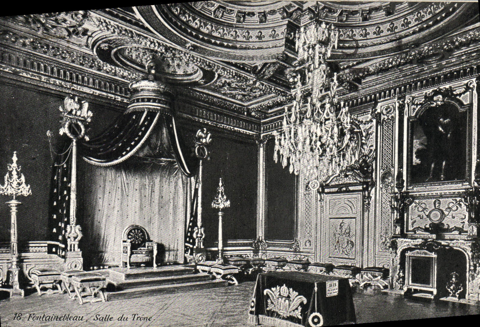 Fontainebleau, Thronsaal — Verlag Avis, Nr. 18
