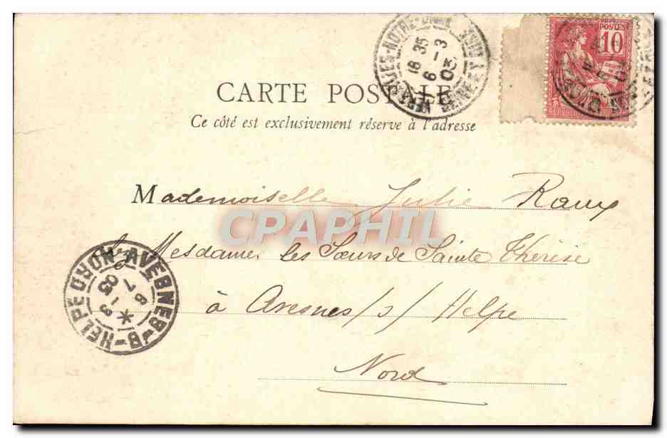 CPA Versailles Hameau du Petit Trianon Maison de la reine — Rückseite