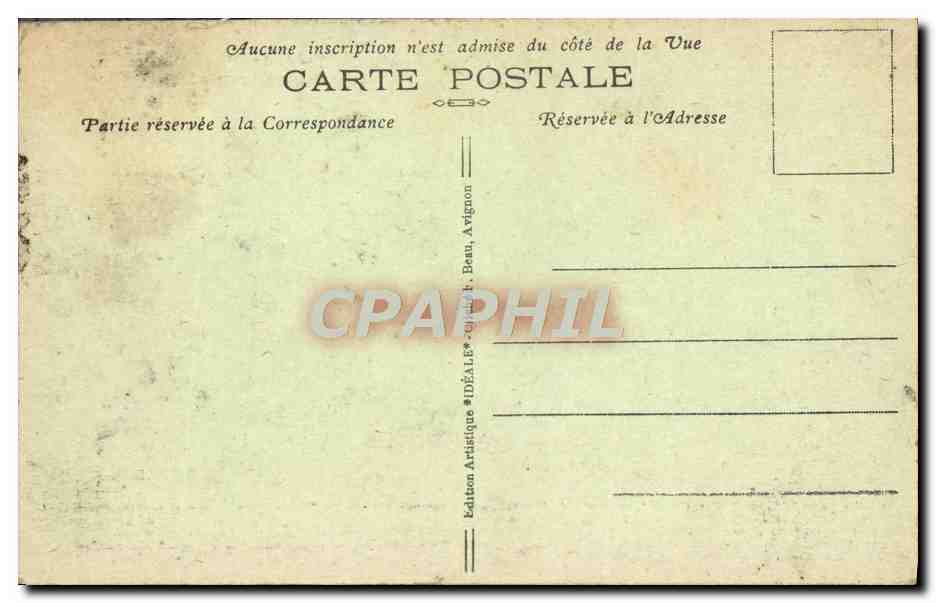 CPA Avignon Le Pont Saint Benezet et la Chapelle — Rückseite