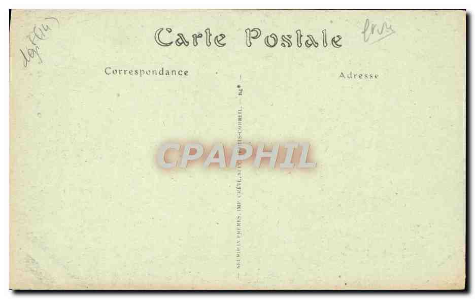 Caen. L'Église Saint-Pierre — vue de la façade et du clocher gothique — éditeur non identifié, n° de série 3 — Verso