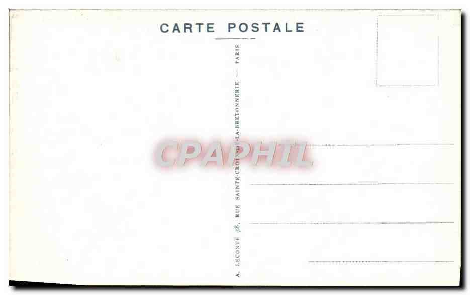 CPA Versailles Grand Trianon Chambre a coucher de la reine d'Angleterre — Verso