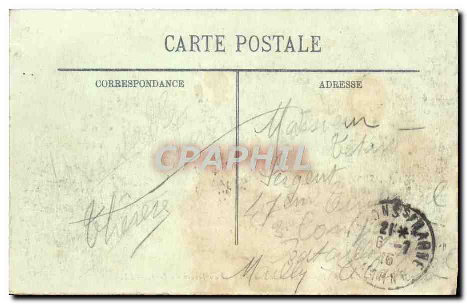 CPA Chalons Sur Marne Vue Prise sur le Canal au Jardin du Jard — Verso
