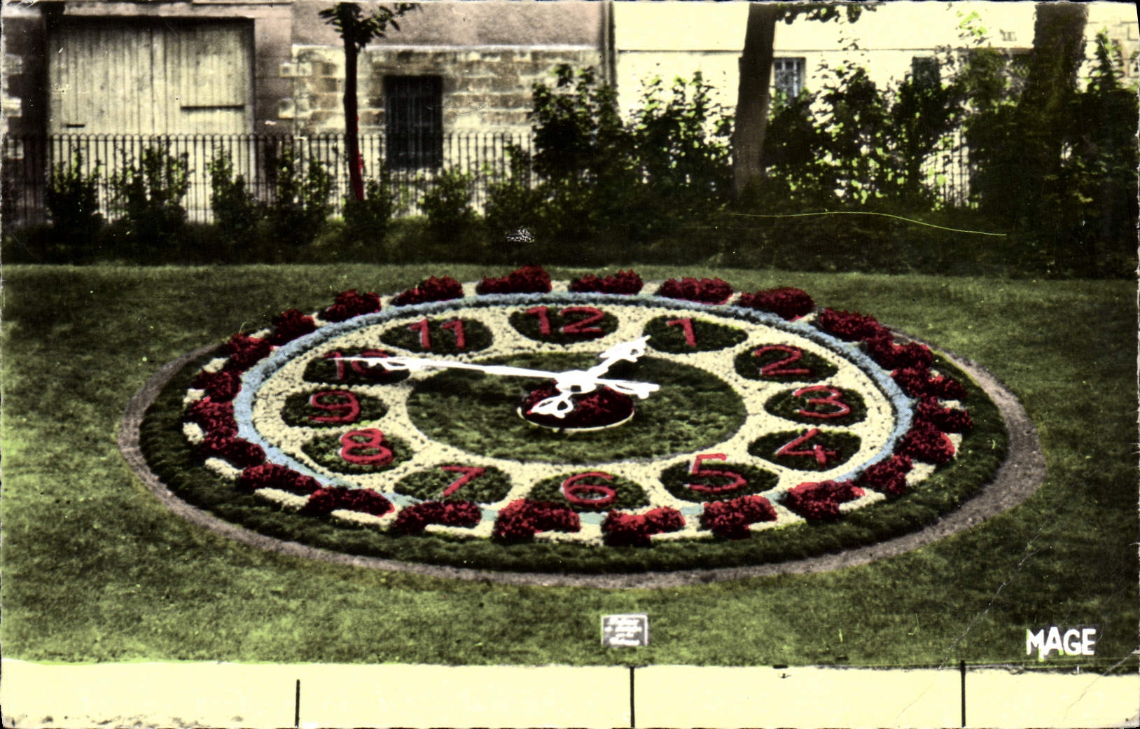 Horloge Florale au Jardin du Jardin — Édition J. Derenne, Paris