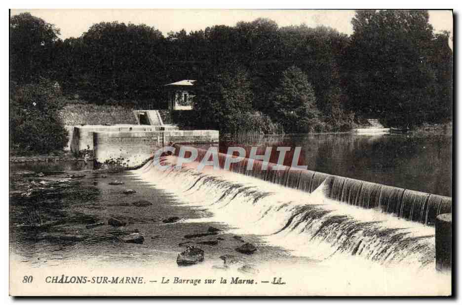 Châlons-sur-Marne — Le Barrage sur la Marne — L.L.