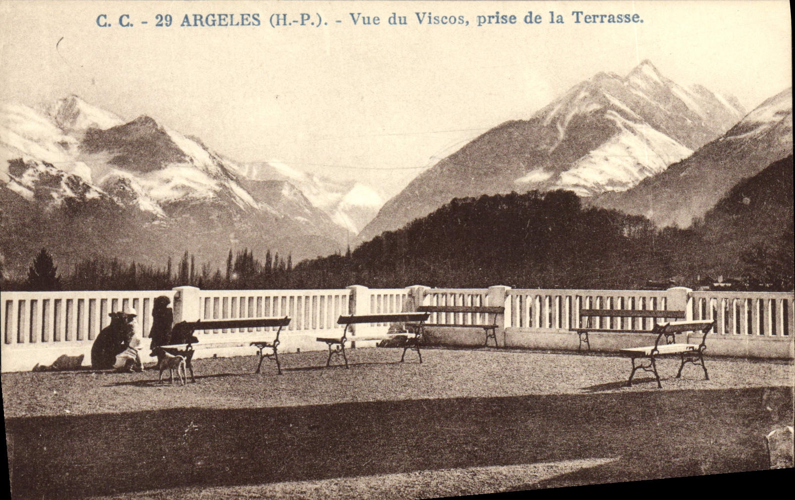 CPA Argeles Vue Du Viscos Prise de la Terrasse