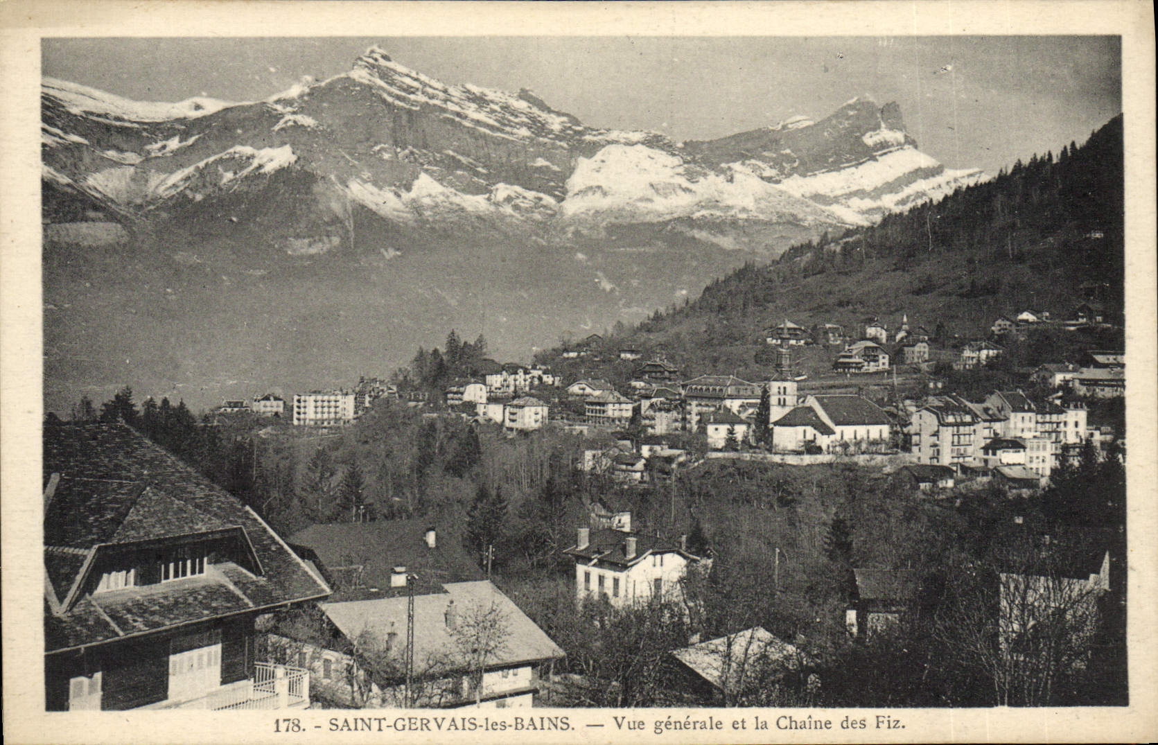 Saint-Gervais-les-Bains — Vue générale et la Chaîne des Fiz — n°178